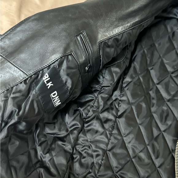 Blk dnm leather biker - Picture 5 of 10